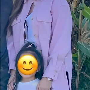 H&M Soft Pink shirt Jacket